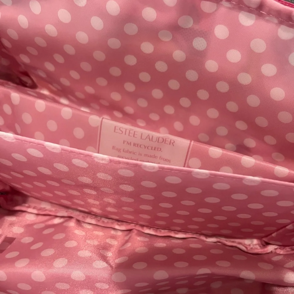 Estee‎ lauder Comic Print Pink cosmetics pouch bag
